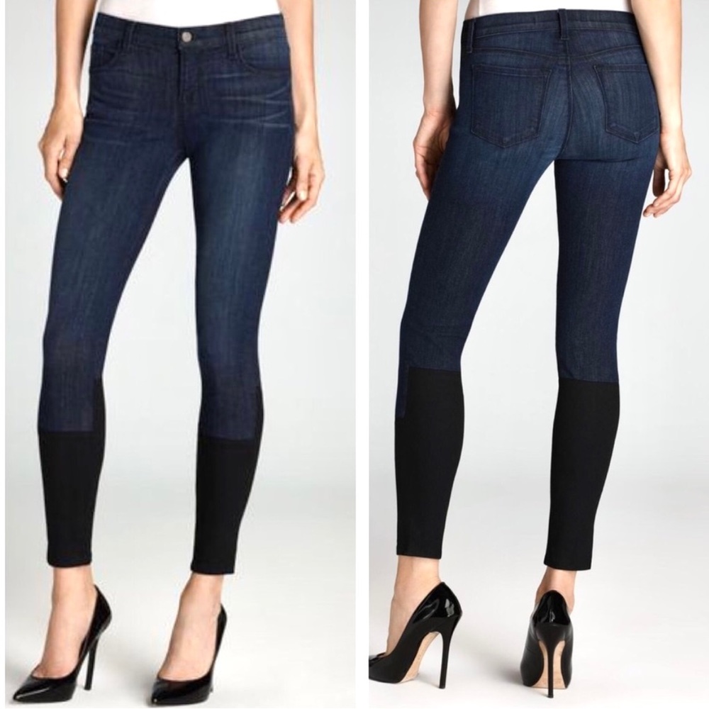 J BRAND Stepped Hem skinny jeans
